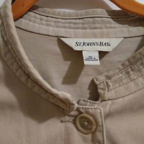 Saint John's Bay Khaki Jacket - Picture 1 of 2